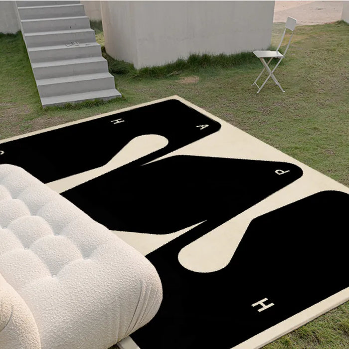 Modern Minimalist IG Line Large Area Living Room Carpet Light Luxury Bedroom Design High Quality Soft Furry Imitation Mink Rugs
