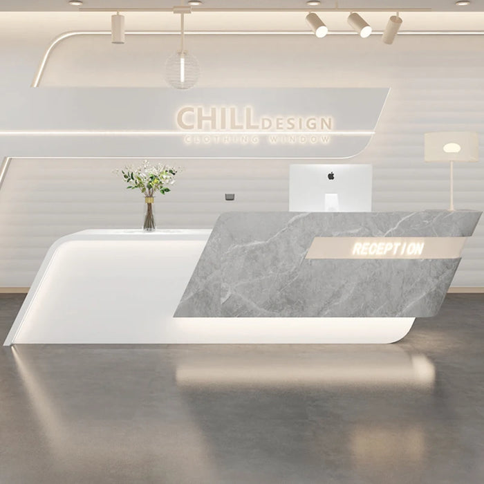 Front Office Reception Desk Counter Study Hospital Cashier Reception Desks Modern Luxury Recepcion Mostrador Salon Furniture