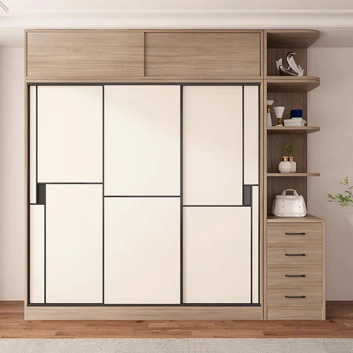 Clothes Dresser Wardrobe Sliding Cabinet Modular Organizers Space Saving Wardrobe Binders Armoire De Rangement Furniture HDH