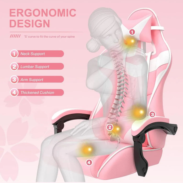 Gamer Desk Chair Sister Lovely Bunny Computer Gamer Chair (Pink)freight Free Gaming Chairs Armchair Gamming Game Games