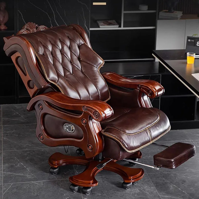 Leather Comfy Office Chair Luxury Modern Lounge Desktop Meditation Makeup Office Chair Relax Sillas De Oficina Furniture HDH