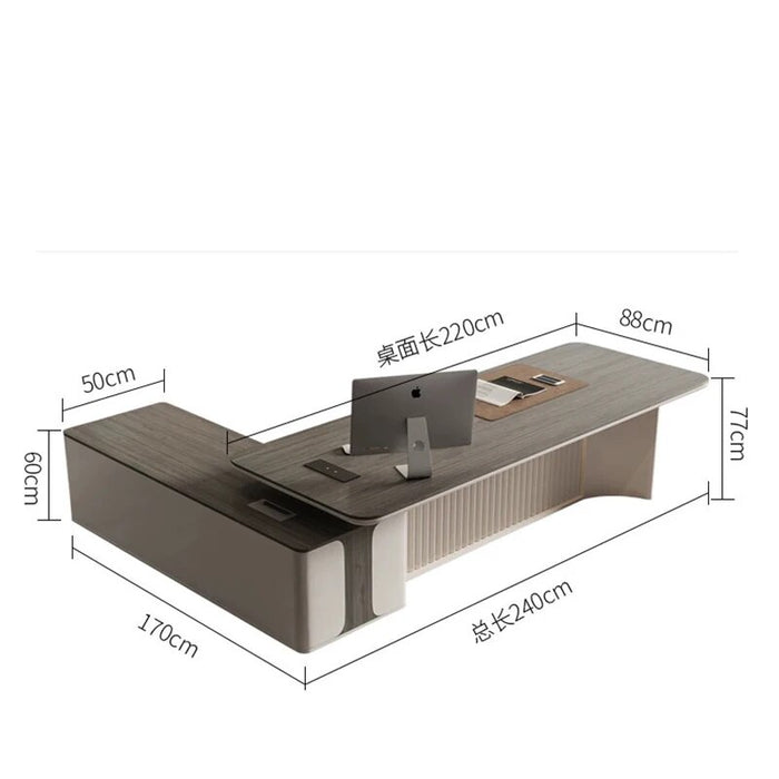 Office Gaming Desk Organizer Conference Desktops Adjustable Desk Manicure Corner Luxury Italian Escritorios De Oficina Furniture