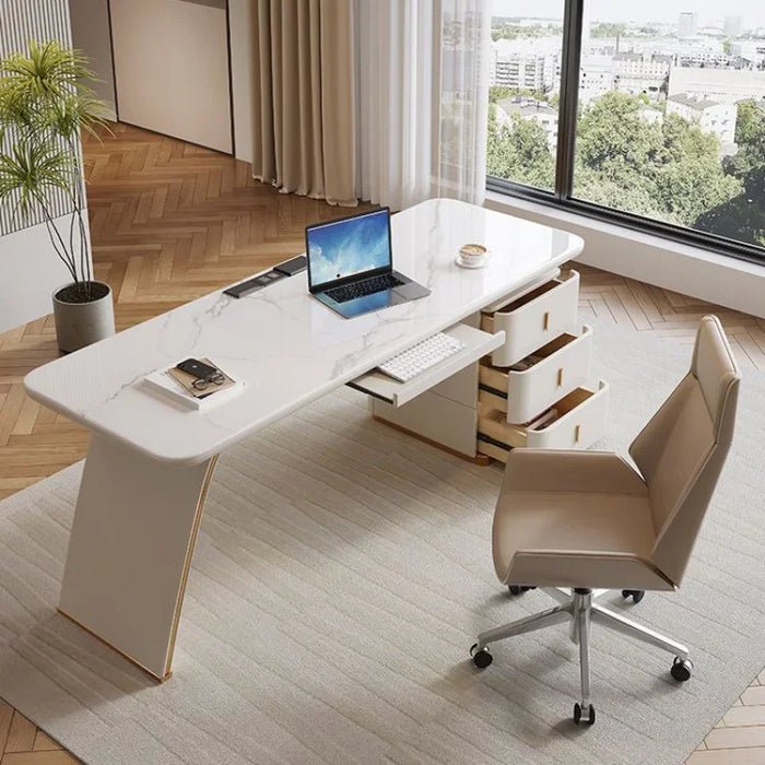 Slate Modern Office Desk Simplicity Italian Minimalism Computer Bedroom Study Office Desk Bureau Meuble Working Equipment QF50OD