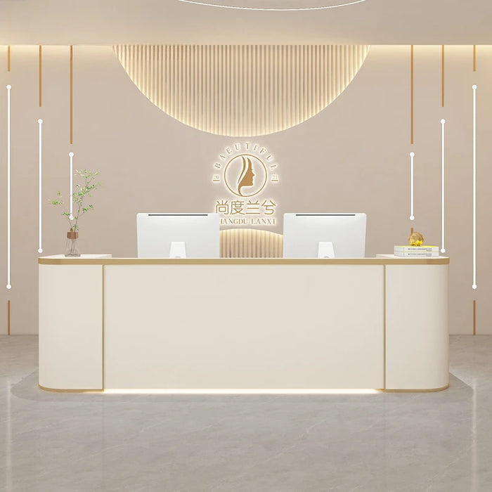Lectern Front Reception Desks Luxury Shop Checkout Modern Information Counter Table Reception Desks White Mostrador Furniture