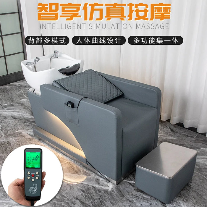 Shower Head Shampo Chair Stylist Luxury Comfort Hair Washing Station Chair Ergonomics Behandelstoel Salon Equipment MQ50SC