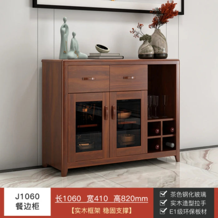 Glass Living Room Sideboards Luxury Wood Display Kitchen Coffee Modern Sideboards Hotel Armario De Cocina Home Furniture MR50S