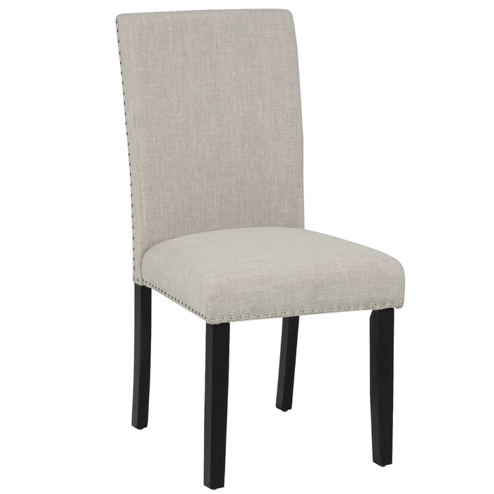 5-Piece Dining Table Set, Marble Veneer Top Kitchen Table Set with 4 Thicken Cushion Dining Chairs for Home Living Room