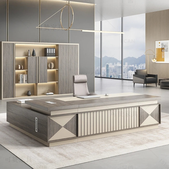 Executive Study Office Desk Conference Drawers Gaming Desktop Office Desk Reception Scrivanie Per Ufficio Luxury Furniture