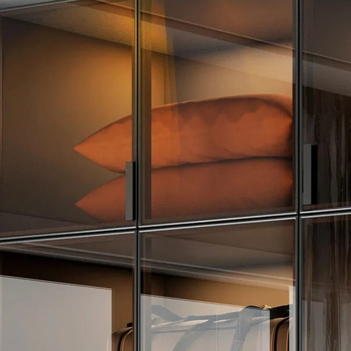 Women Oganizers Wardrobe Drawers Simple Modern Hanger Rail Wardrobe Glass Sliding Door Unique Roupeiro De Quarto Furniture