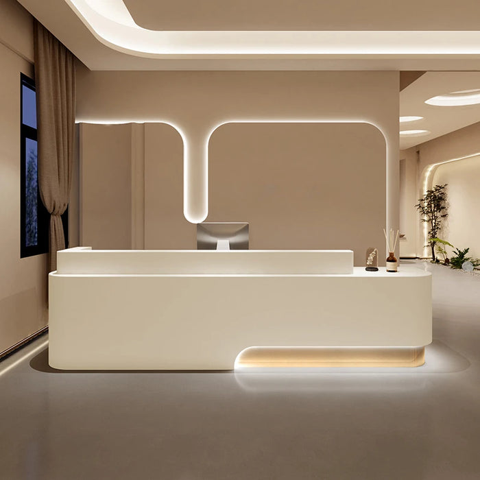 Cashier Table Reception Desk Advisory Counter Checkout Console Restaurant Cabinet Salon Comptoir De Caisse Reception Furniture