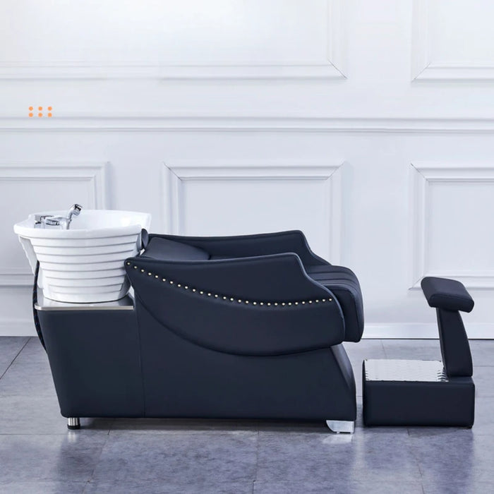 Beauty Hairdressing Shampoo Chairs Hair Shower Hair Sink Shampoo Chairs Makeup Big Fotel Fryzjerski Salon Furniture QF50SC