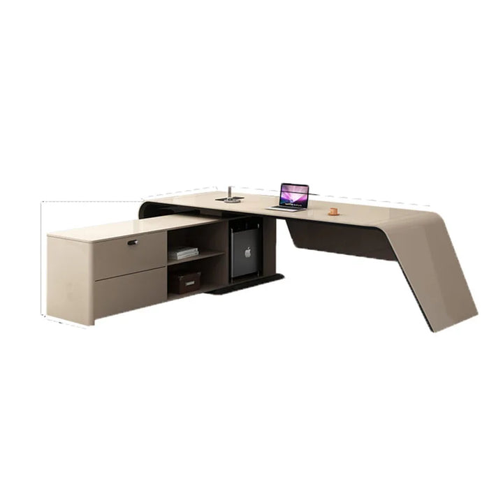 Desktop Meeting Office Desks Storage Computer Conference Workbench Executive Console Scrivania Con Cassetti Luxury Furniture