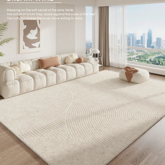 Japanese Style Living Room Decoration Plush Rug Light Luxury Rugs for Bedroom Thicken Non-slip Mat Home Cream Cloakroom Carpet
