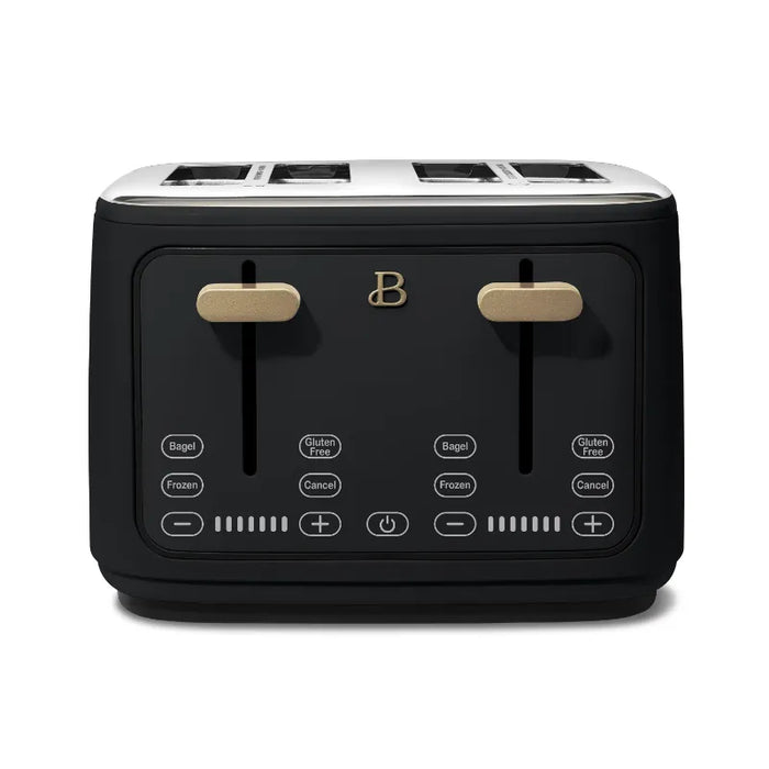 4 Slice Toaster, Black Bread Machine Home Appliance
