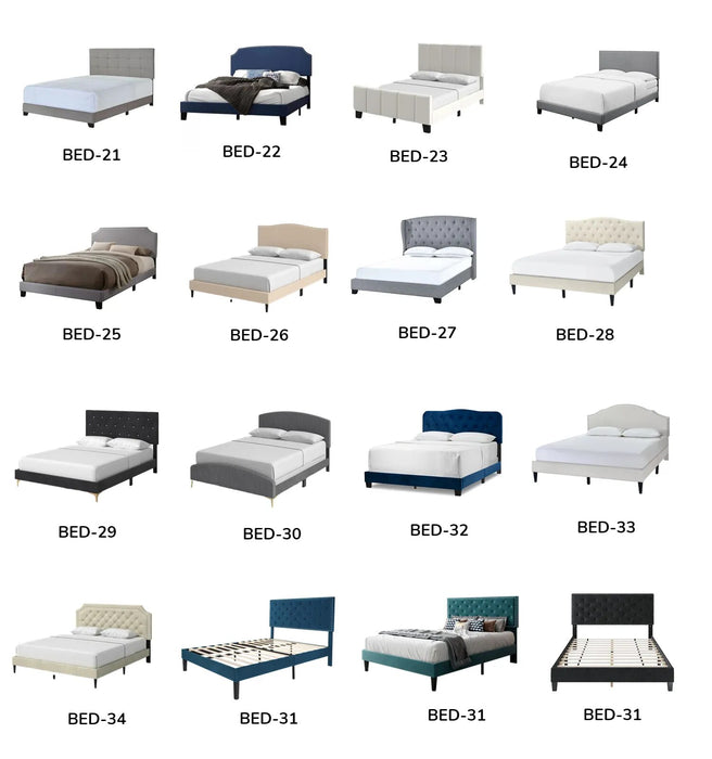 Master Bedroom Furniture Up-holstered Beds Home Furniture Soft Bed Solid Wood Bedroom Funiture Cama Frame