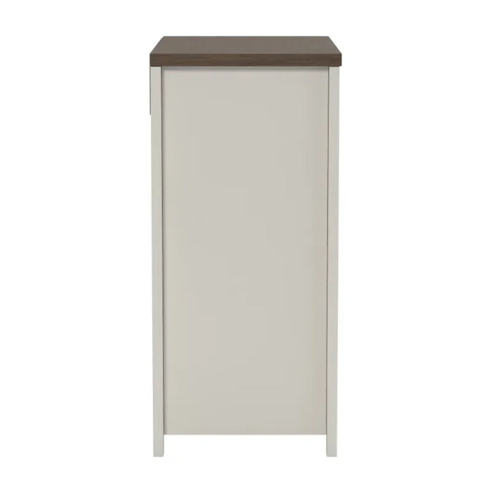 Lancaster Farmhouse 4-Drawer Dresser, Ivory & Oak, Living Essentials
