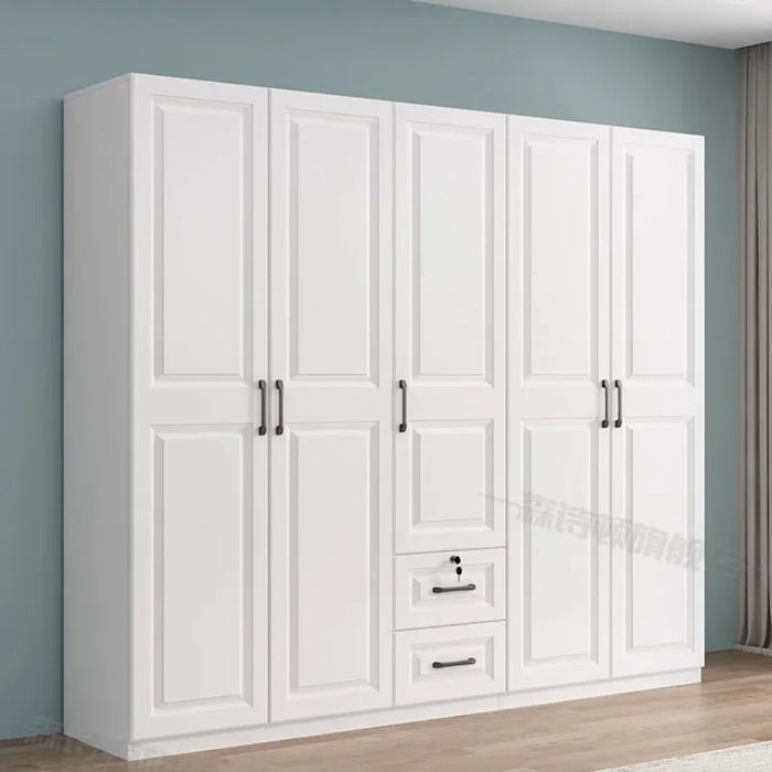 White Multifuncion Wardrobe Makeup Holder Room Organization Wardrobe Portable Storage Rangement Chambre Bedroom Furniture