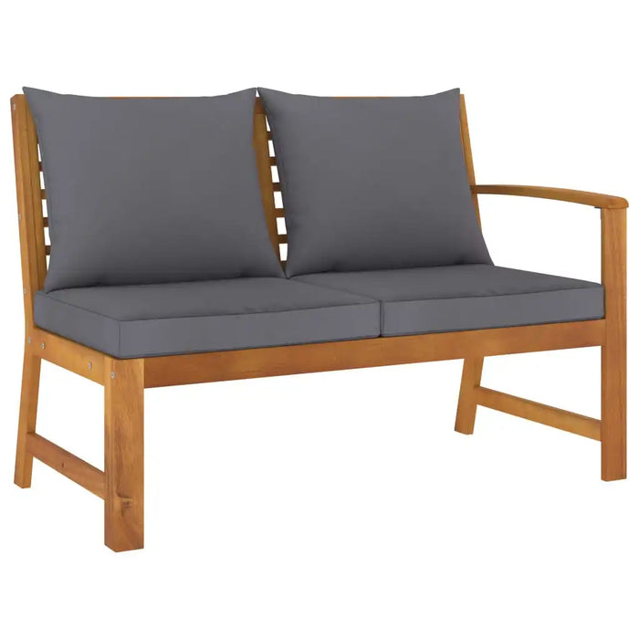 9 Piece Patio Lounge Set with Cushion Solid Acacia Wood Outdoor Table and Chair Sets Outdoor Furniture Sets