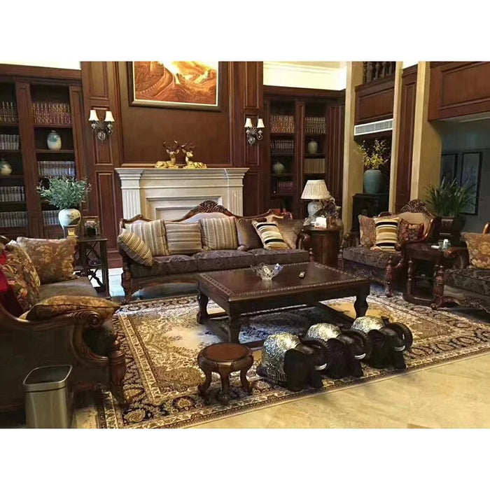 French style fabric sofa set for living room and sofa chair for living room from China factory GF40.1