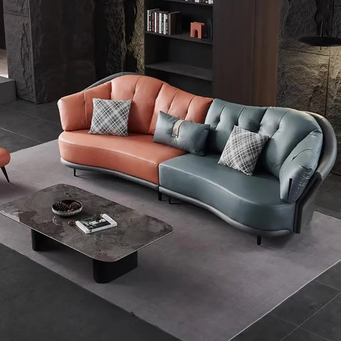 Unusual Ergonomic Banquet Sofa Curved Relax Century Modern Italiano Luxury Sofa Designer Cinema Canape Salon Bedroom Furniture