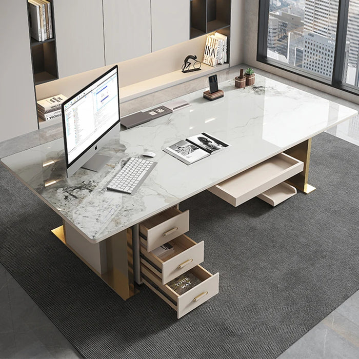 Study Gaming Computer Desks Executive Table Pc Writing Standing Desk Writing Drawers Escritorios De Oficina Office Supplies