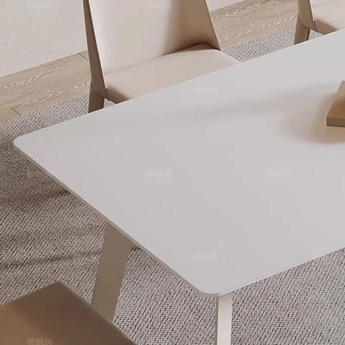 High Set 4 Chairs Dining Table Minimalist Hotel Lobby Dining Table Waterproof Legs 75cm Muebles De Cocina Living Room Furniture