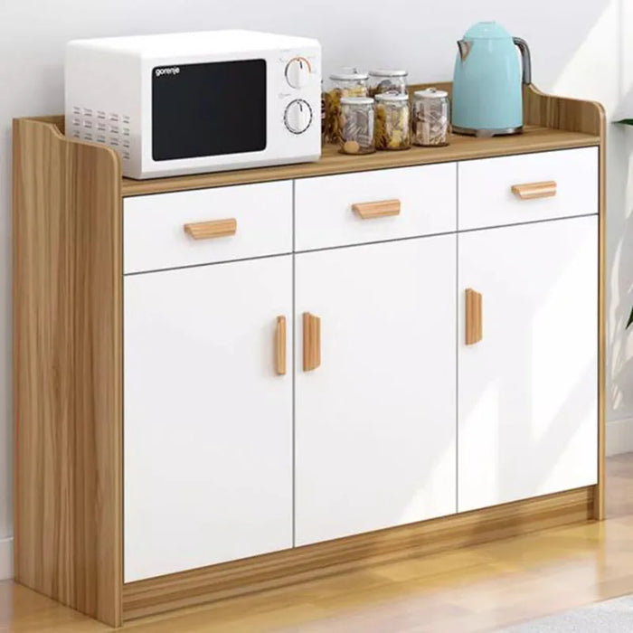 Nordic White Sideboard Kitchen Display Shelf Storage Dining Rustic Laden Sideboard Buffet Szafka Kuchenna Chinese Furniture HDH