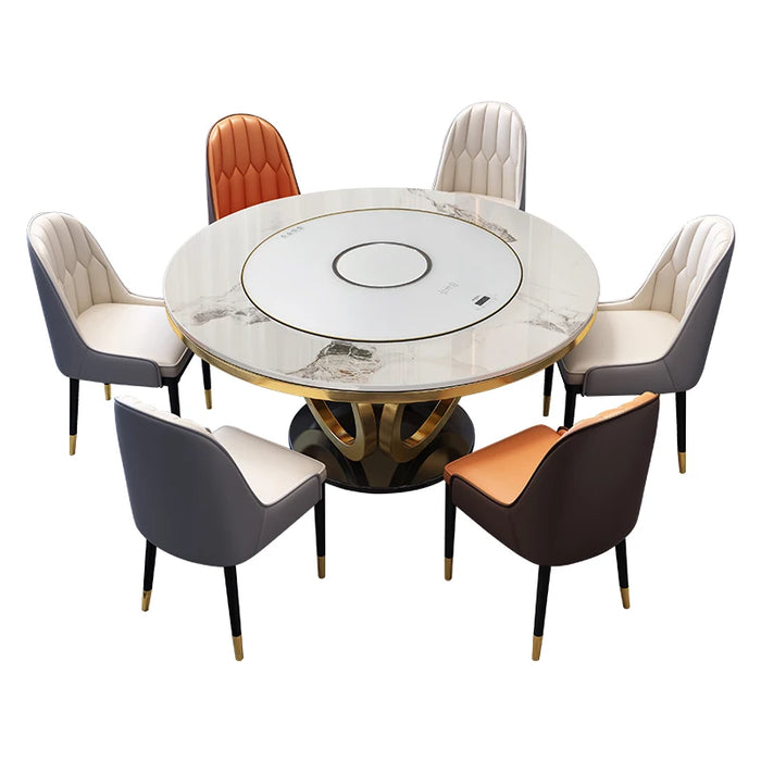 Modern Dining Room Set Gold Combination Living Room Nordic Dining Table Designer Conjuntos De Salas De Jantar Kitchen Furniture