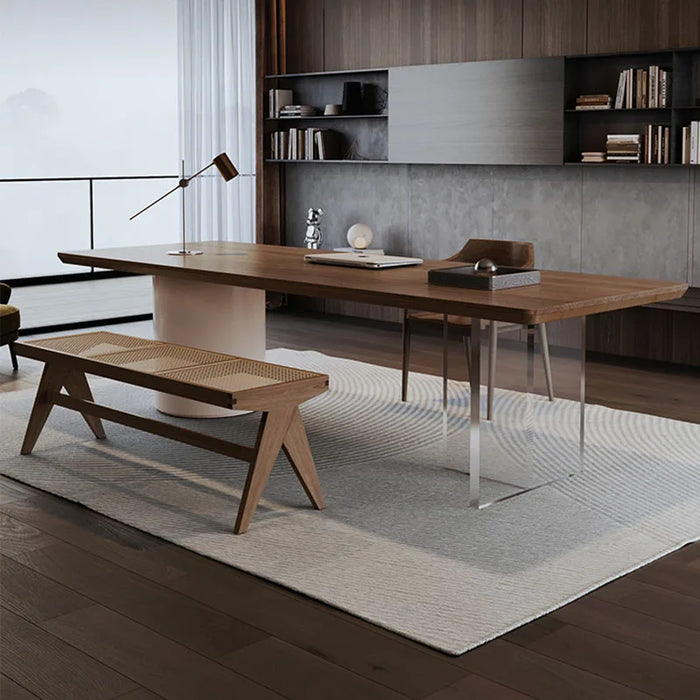 Wooden Reception Office Desk Executive Studio Desktops Organizer Monitor Office Desk Storage Schreibtisch Luxury Furniture