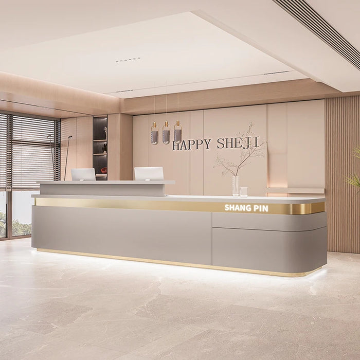 Acrylic Stand Reception Desk Podium Lectern Banco Luxury Front Desk Advisory Reception Desk Counter Empfangstheke Bar Furniture