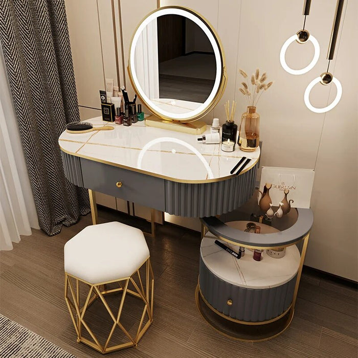 Light Luxury Dressing Table Storage Cabinet Integrated Bedroom Modern Minimalist New Small Apartment Schminktisch Furniture