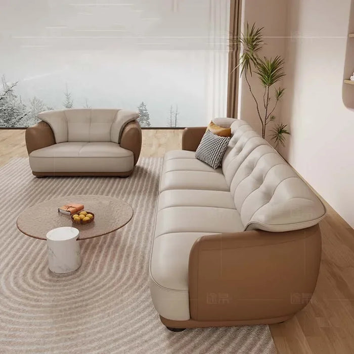 Modular Living Room Sofa Genuine European Leather Corner Sofa Comfortable Lounge Salon Canape De Luxe Moderne Room Decor