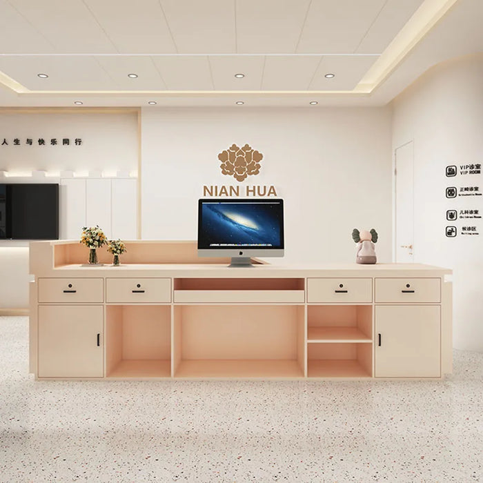 Cabinet Luxury Reception Desk Front Checkout Podium Information Outdoor Reception Desk Simple Escritorios De Oficina Furniture
