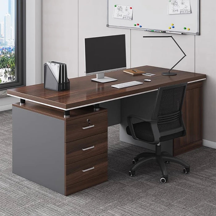 Office Boss Office Desk Chair Combination Staff Minimalist Designer Modern Desk Computer Minimalist Desk Businessfurniture