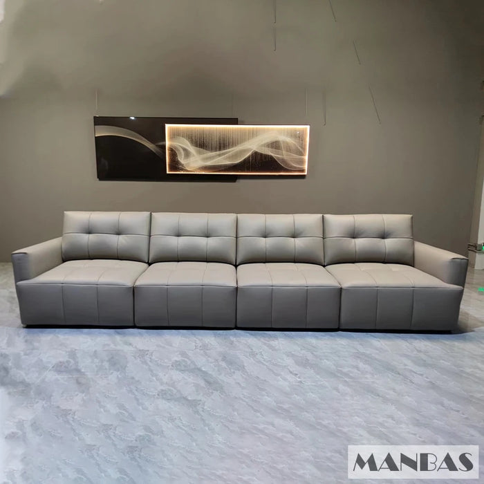 MINGDIBAO Electric Convertible Sofa Bed Italian Genuine Leather Couch Multifunction Folding Sofas Beds for Cinema Free Shipping