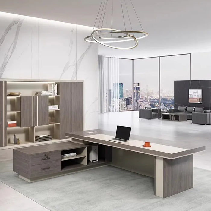 Luxury Monitor Office Desk Executive Workbench Table Work Desktops Office Desk Reception Mesa Escritorio Office Furniture