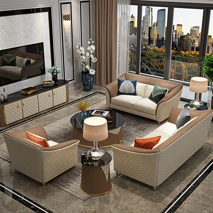 Modern Floor Fashion Sofa Single Love-Seat Simple Living Room Leisure Couch Multi-Person Reception Sofa Cadeira Furniture
