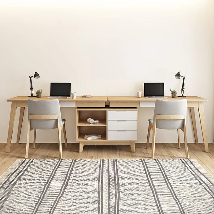 Executive Desk Storage Organizer Multifunctional L Shape Computer Desk Home Office Writing Desk Telescopic Corner Study Table