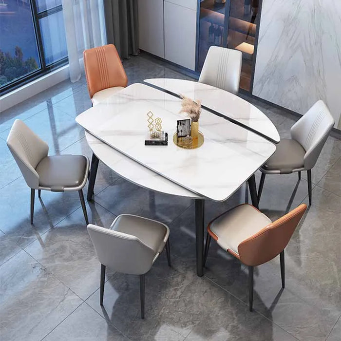 Folding Extendable Dining Table Oval 8 People Decorations Round Dining Table Living Room Muebles De Cocina Home Furniture