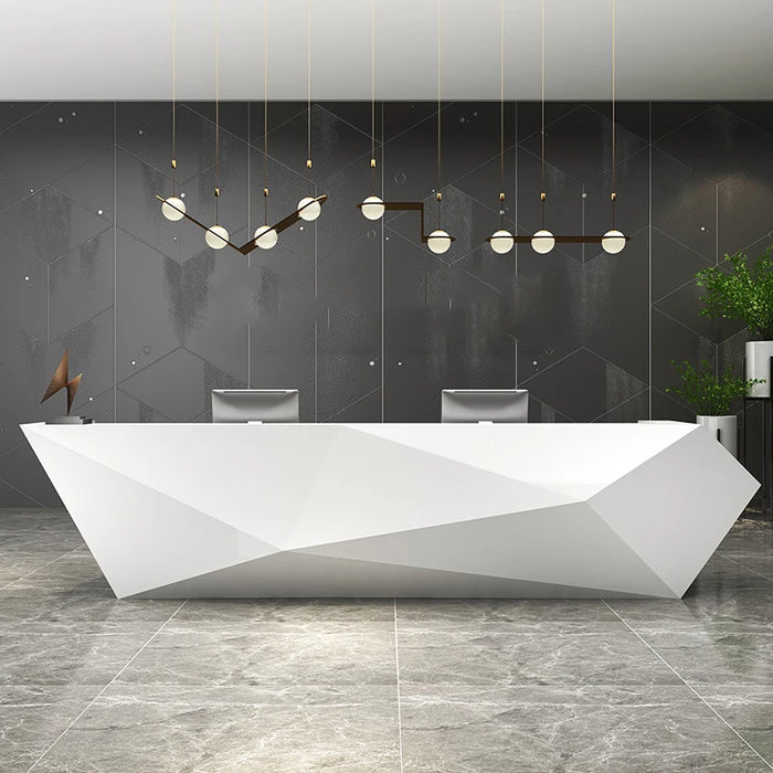 Luxury Store Reception Desk Information Hotel Front Reception Desks Counter Checkout Mostrador Recepcion Beauty Salon Furniture