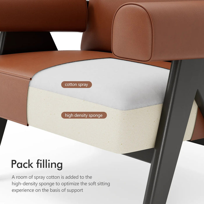 Nordic Office Chair Luxury Real Leather Armchair Lounge Chairs Ergonomic Salon Living Room Chairs Home Furniture
