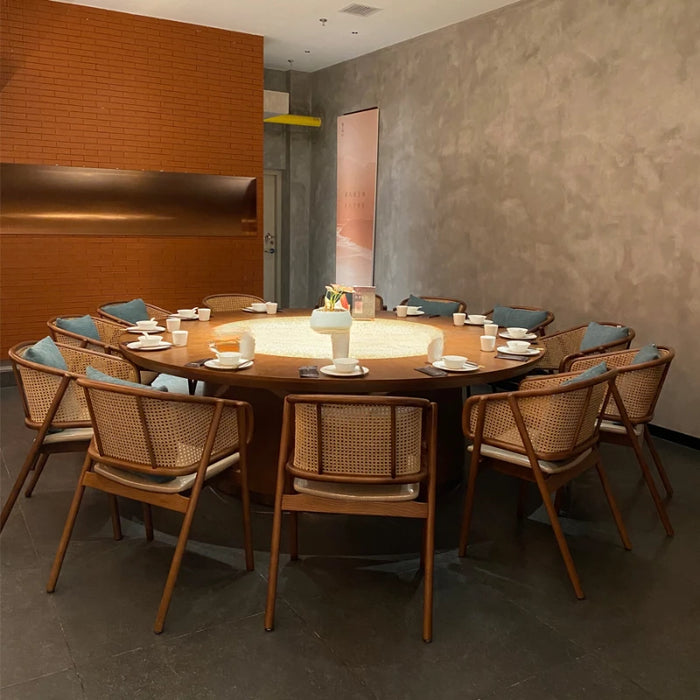 Clubhouse Electric Dining Tables Rock Panerock Panel Combination Large Hotel Dining Tables Mesa Comedor Kitchen Furniture QF50DT