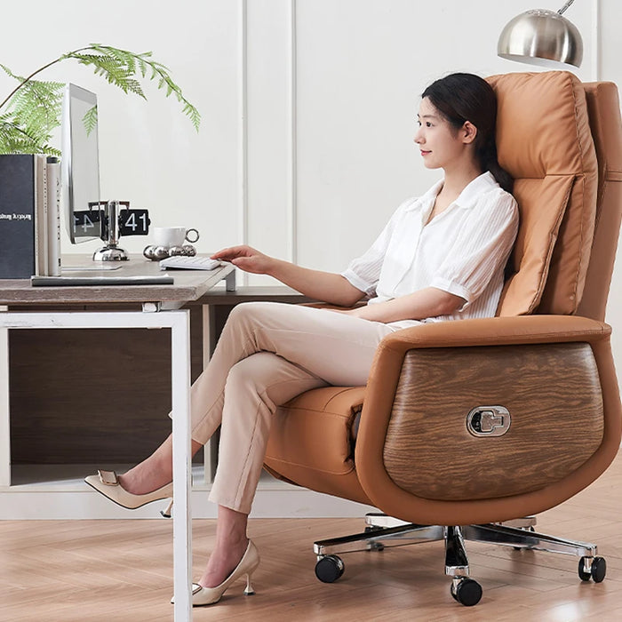 Designer Recliner Office Chair Swivel Lounge Floor Study Barber Office Chairs Bedroom Accent Chaise Coiffeuse Nordic Furniture