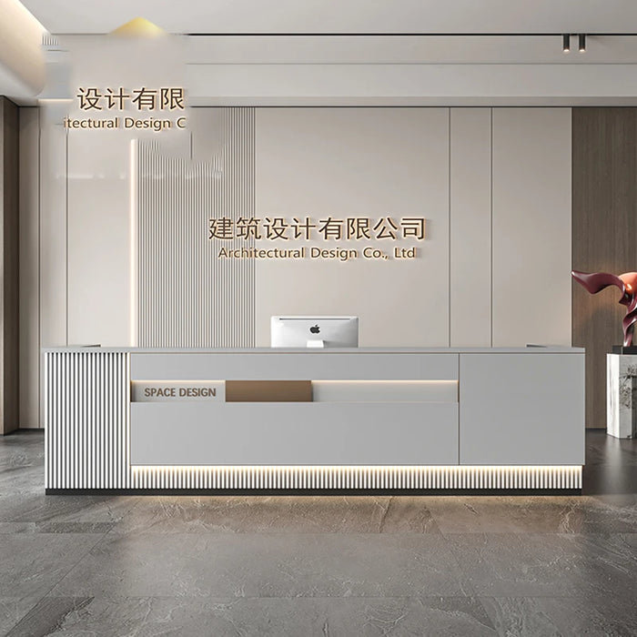 Modern Reception Desk Mobile Hotel Spa Clinic Supermarket Waiting Reception Desk Laudry Mostrador Recepcion Office Furniture