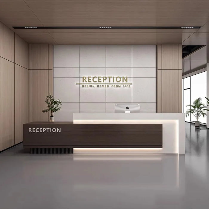 Office Reception Desk Counter Supermarket Conference Barbershop Stand Reception Desk Front Desk Comptoir Caisse Bar Furniture