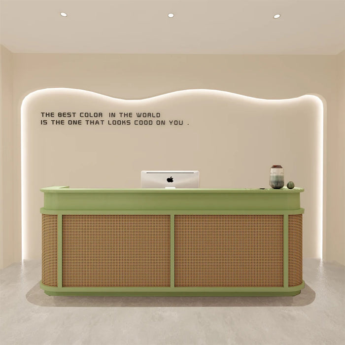 Check Out Reception Desk Lectern Counter Information Luxury Supermarket Reception Desk Podium Comptoir Caisse Bar Furniture