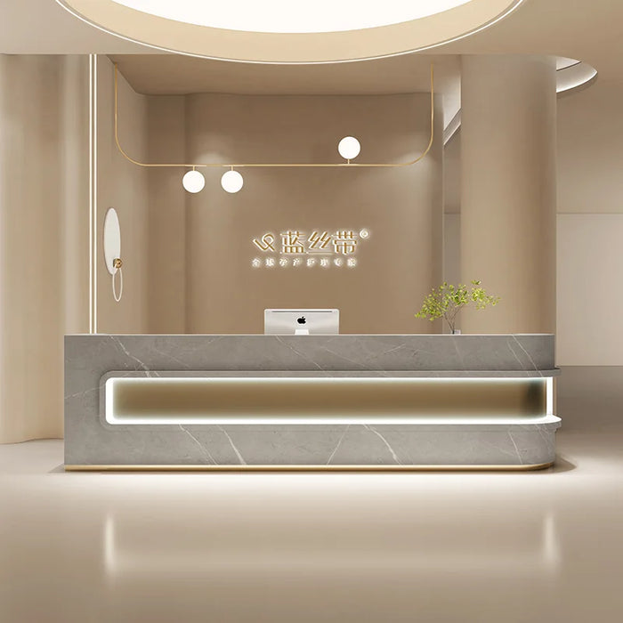 Mobile Console Reception Desks Church Hospital Replica Modern Cashier Table Mobile Siting Silla De Escritorio Salon Furniture