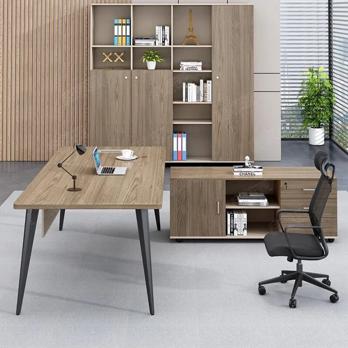 Drawers Bookshelf Office Desk Storage Standing Executive Art Computer Desks Supplies Modern Mesa De Computador Home Furniture