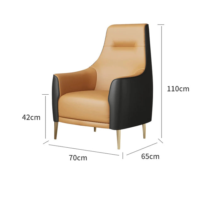 Lounge Comfortable Sofa Bedroom Living Room Luxury Modern Classic Single Sofa Office Club Floor Divano Soggiorno Home Supplies