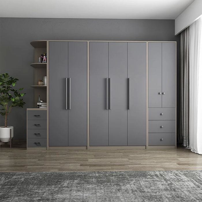 Bedroom integrated wardrobe Nordic simple modern cabinet combination wardrobe